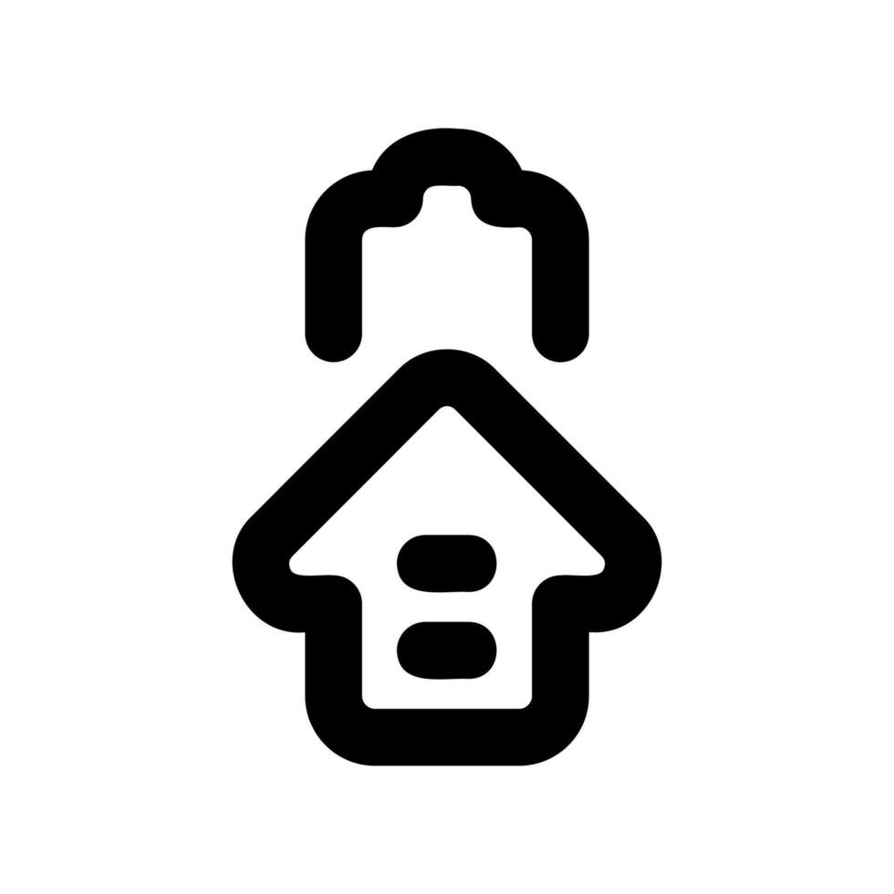 Home Energy Improvement Icon with Upward Progress Arrow Inside vector