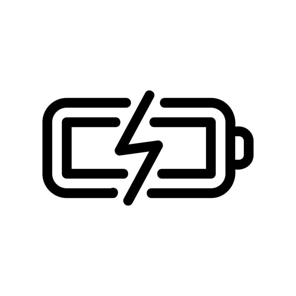 Battery Cell Icon Signifying Rapid Electrical Charging State vector