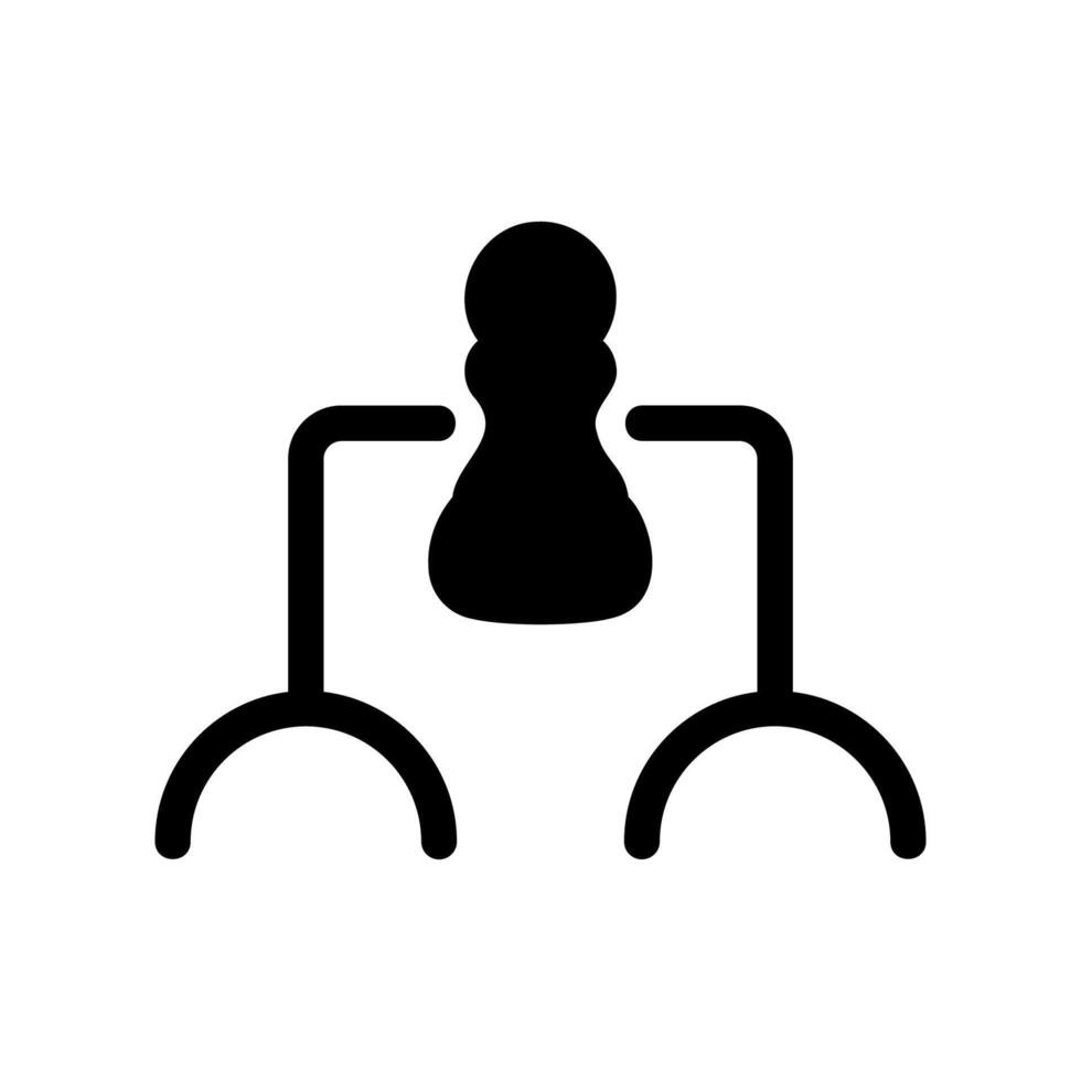 Abstract Organizational Chart with a Central Figure and Subordinates vector