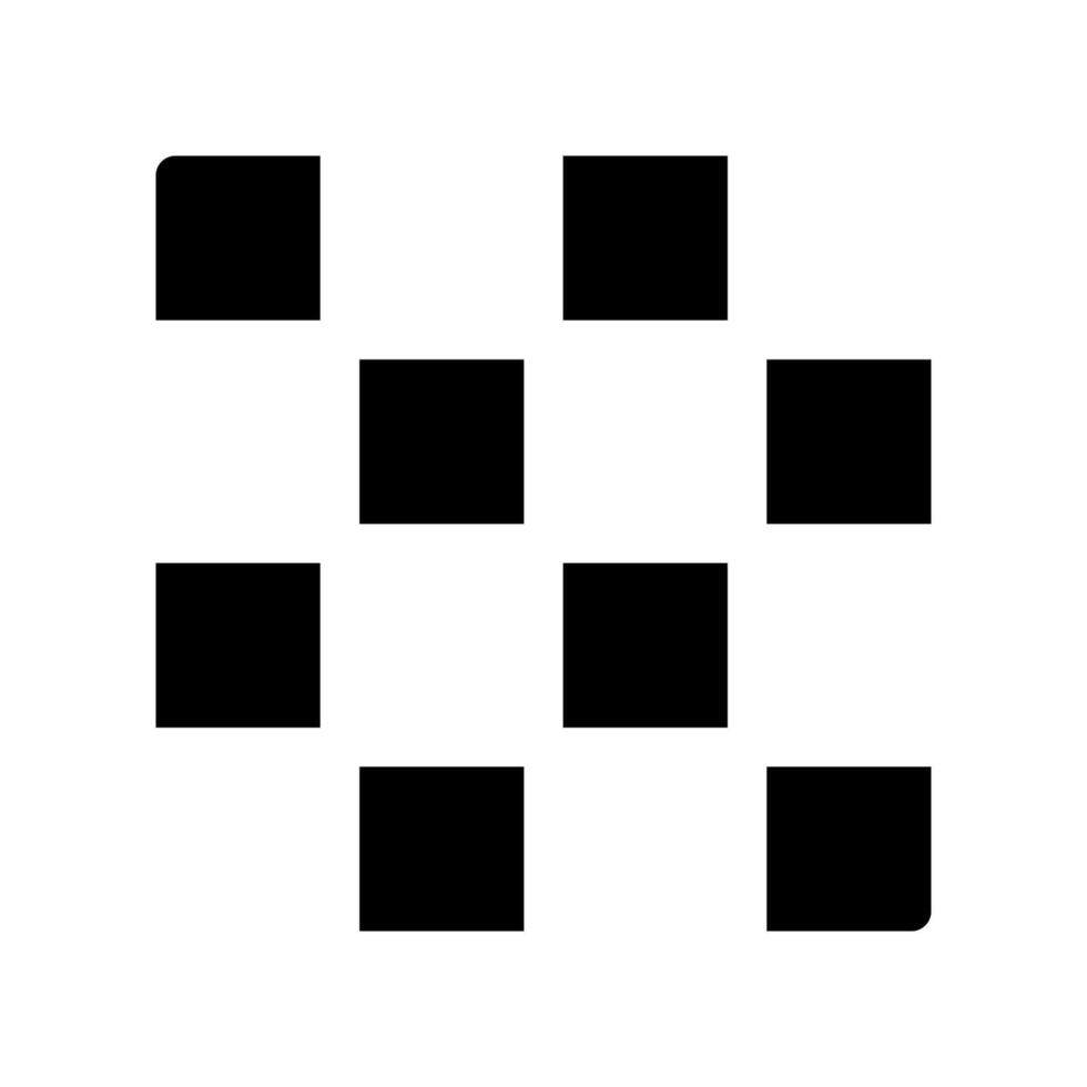 Abstract Pattern of Randomly Arranged Black Squares vector