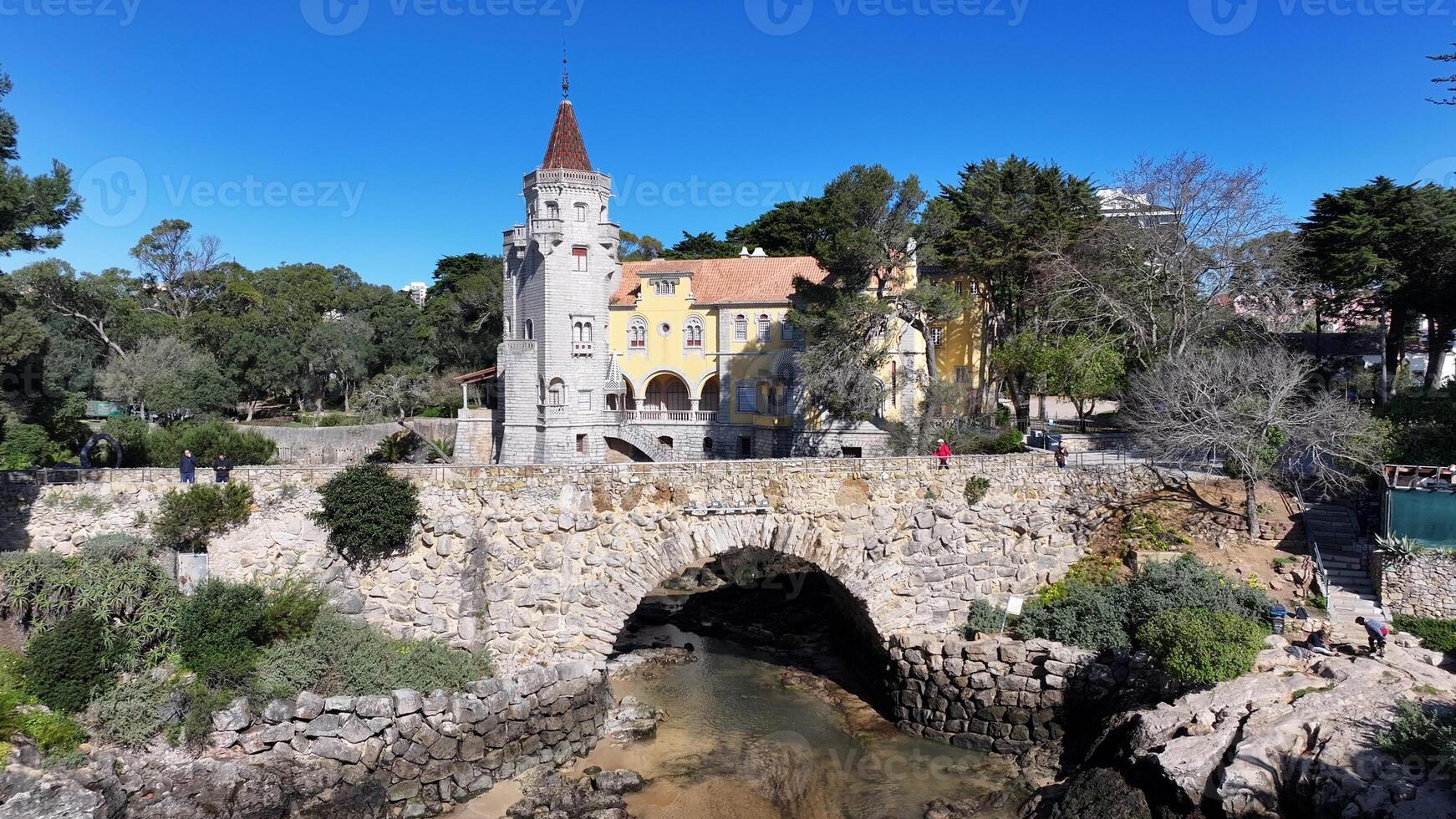 Incredible Cascais Skyline in Cascais District of Lisbon in Portugal . Awesome Scene. photo