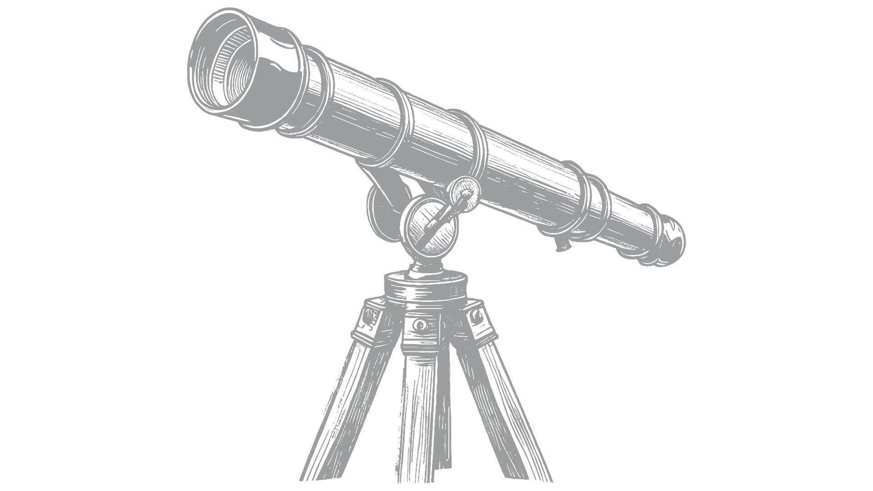 Vintage Telescope Illustration vector