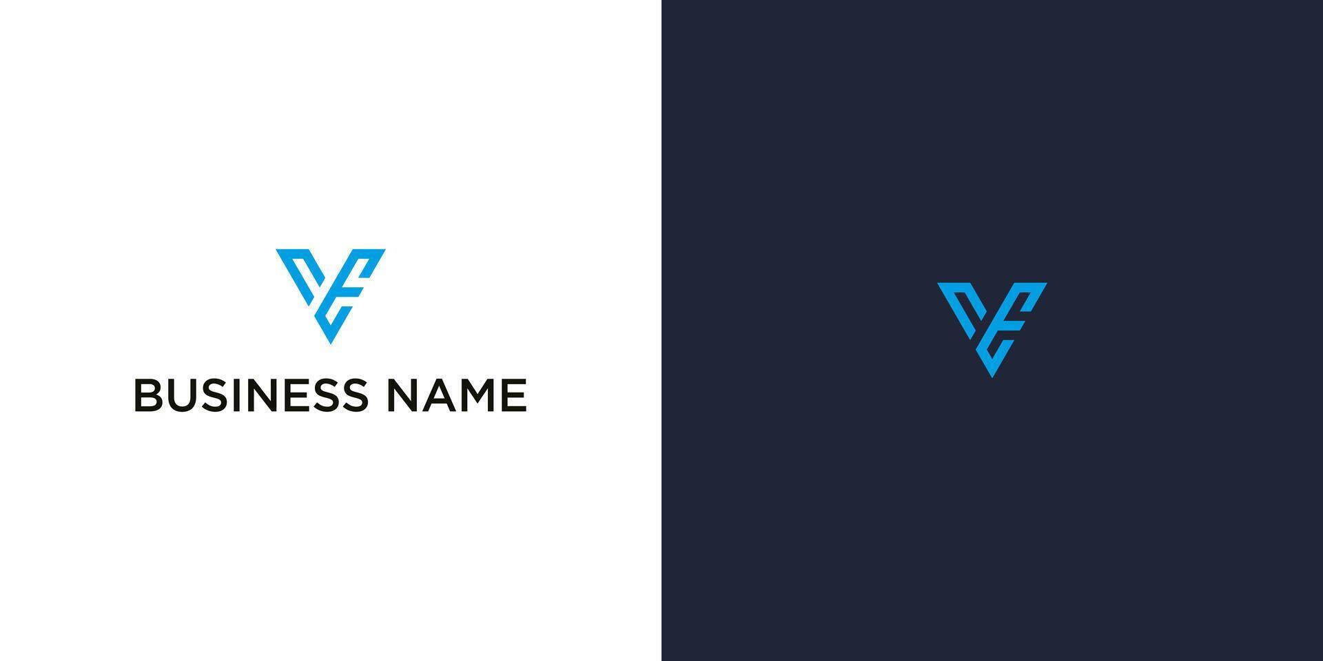 Elegant VE Monogram Logo in Dual Tones on Light and Dark Background vector