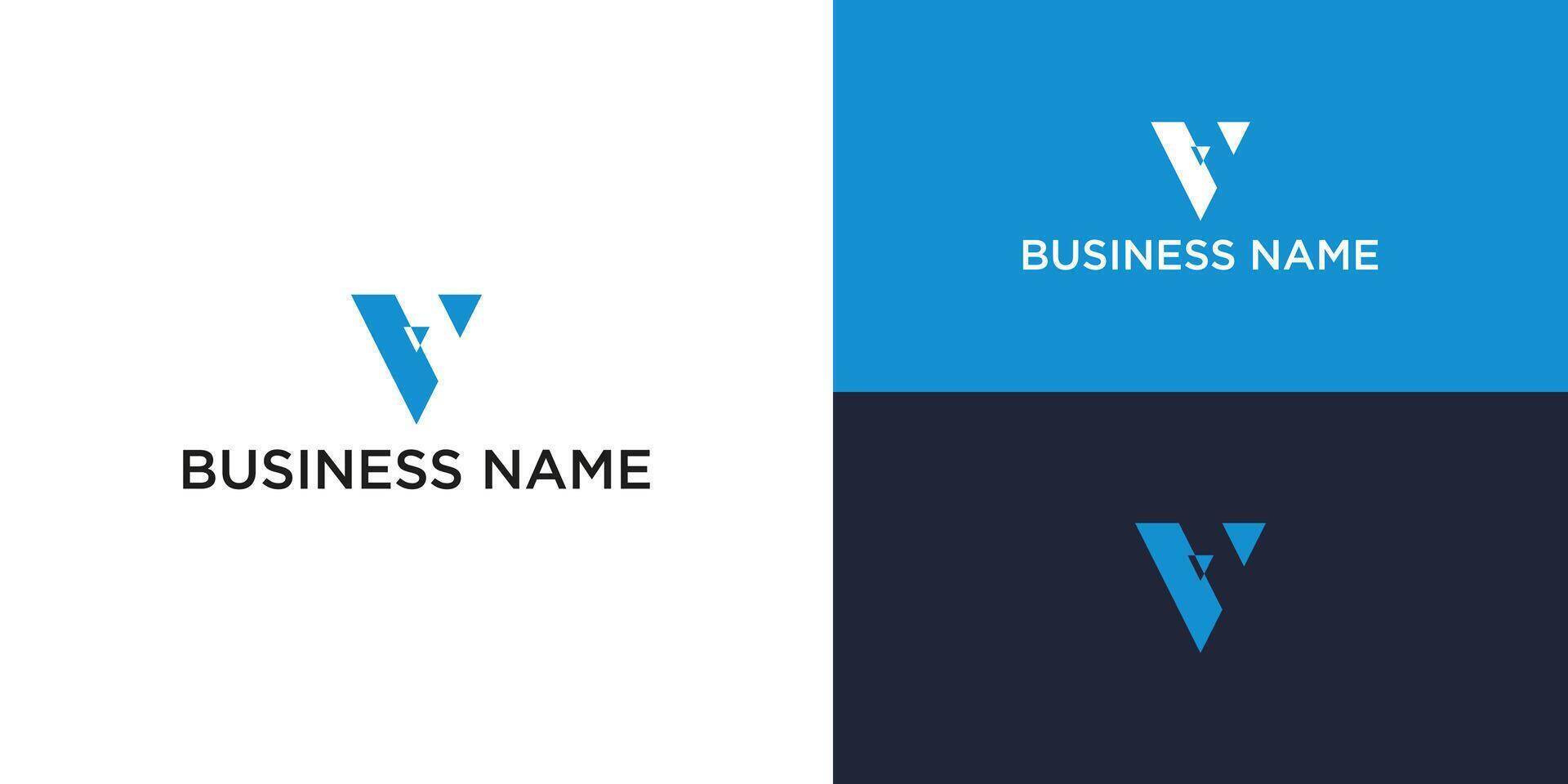 Abstract Letter V Logo Design Modern Branding Symbol for New Business or Startup vector