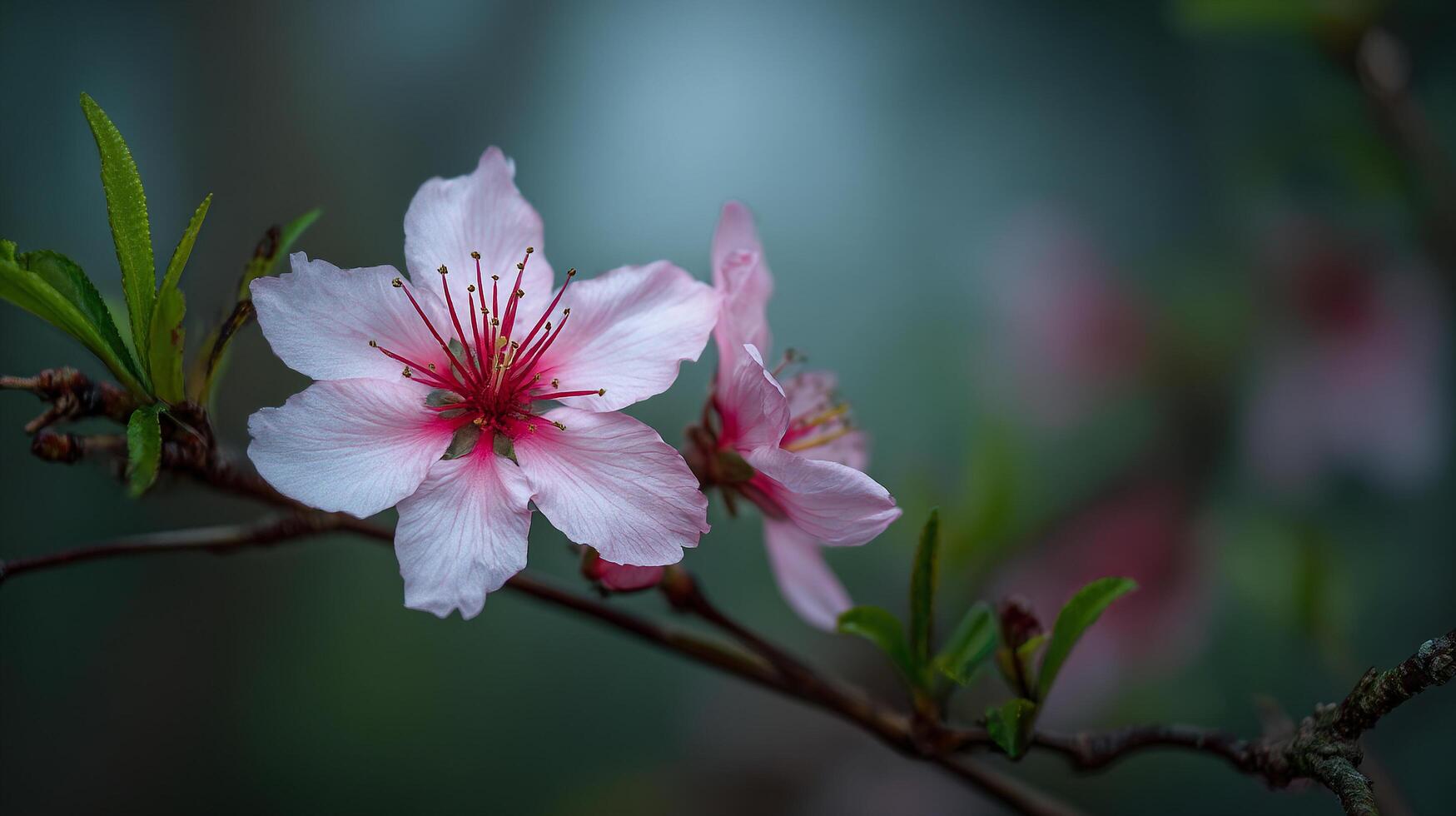 Spring flower close up with vivid colors and clarity photo