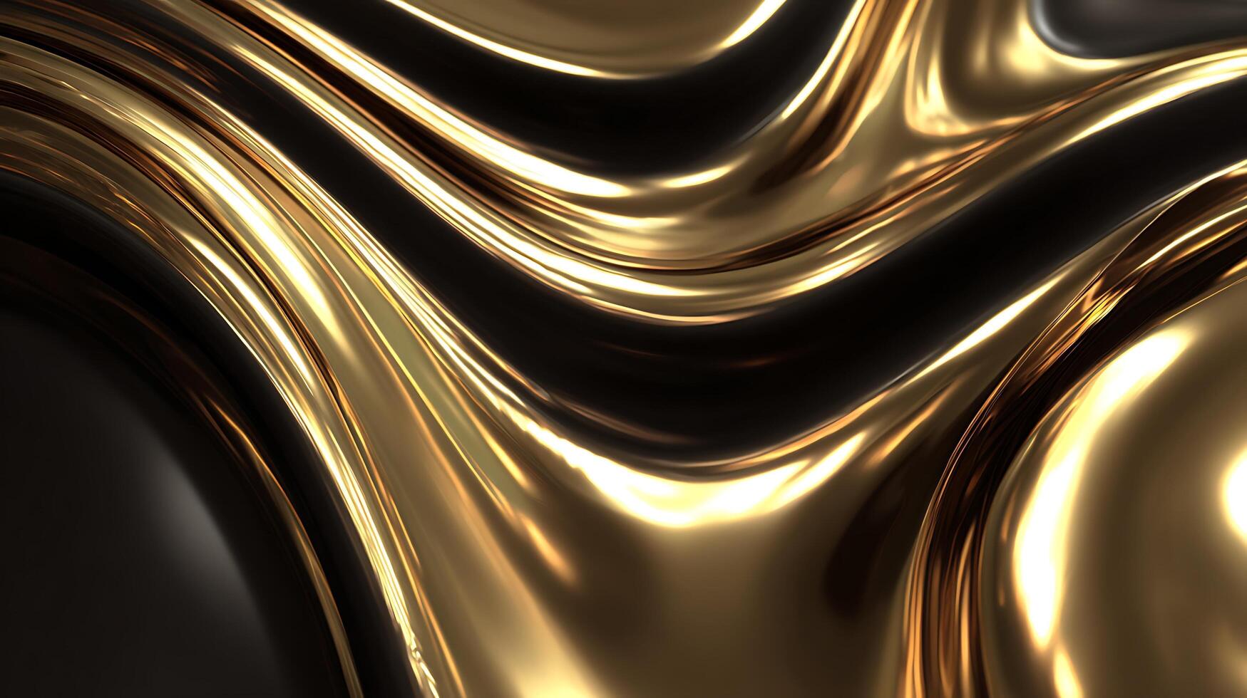 Luxurious Flowing Wave Design in Abstract Art Photography photo