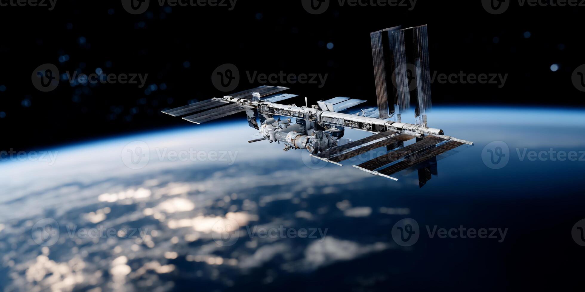 The international space station in orbit photo