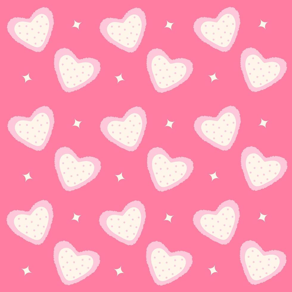 Cute heart design for Valentine's day background. vector