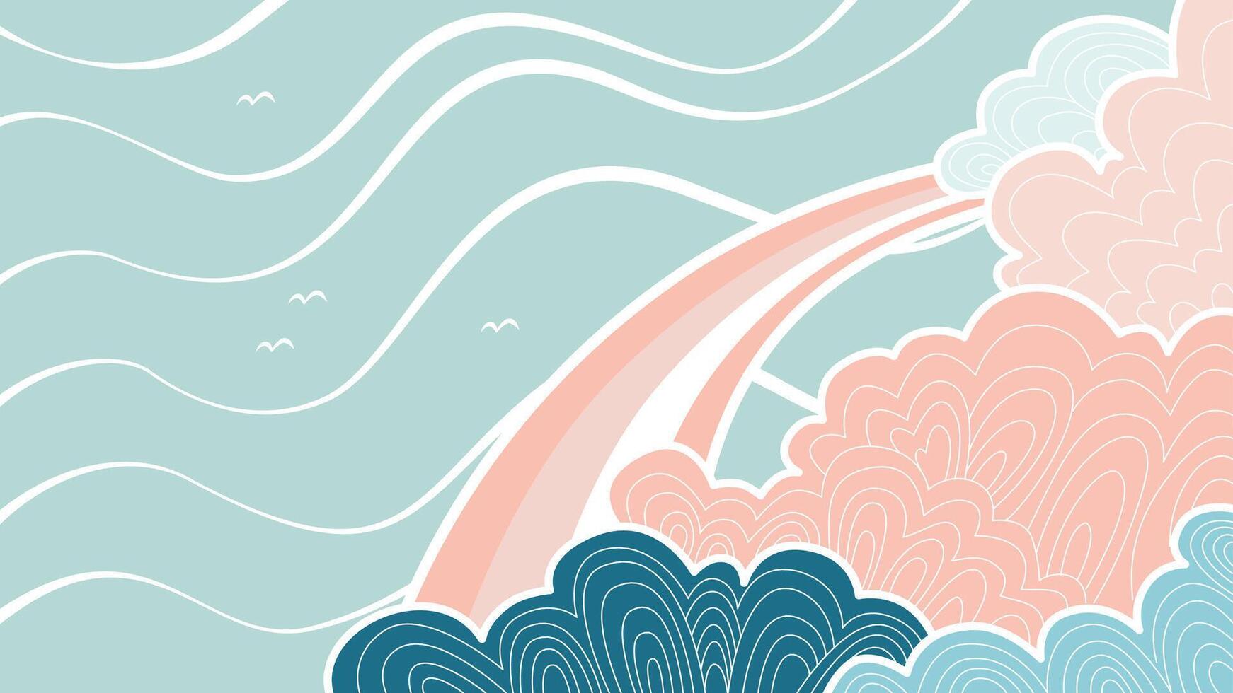 Background abstract cloud vector