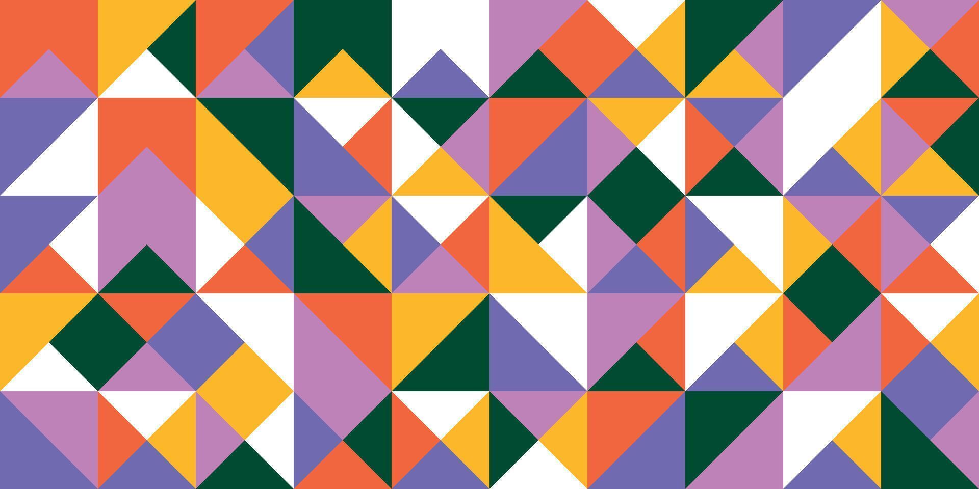 Colorful geometric pattern with triangles vector