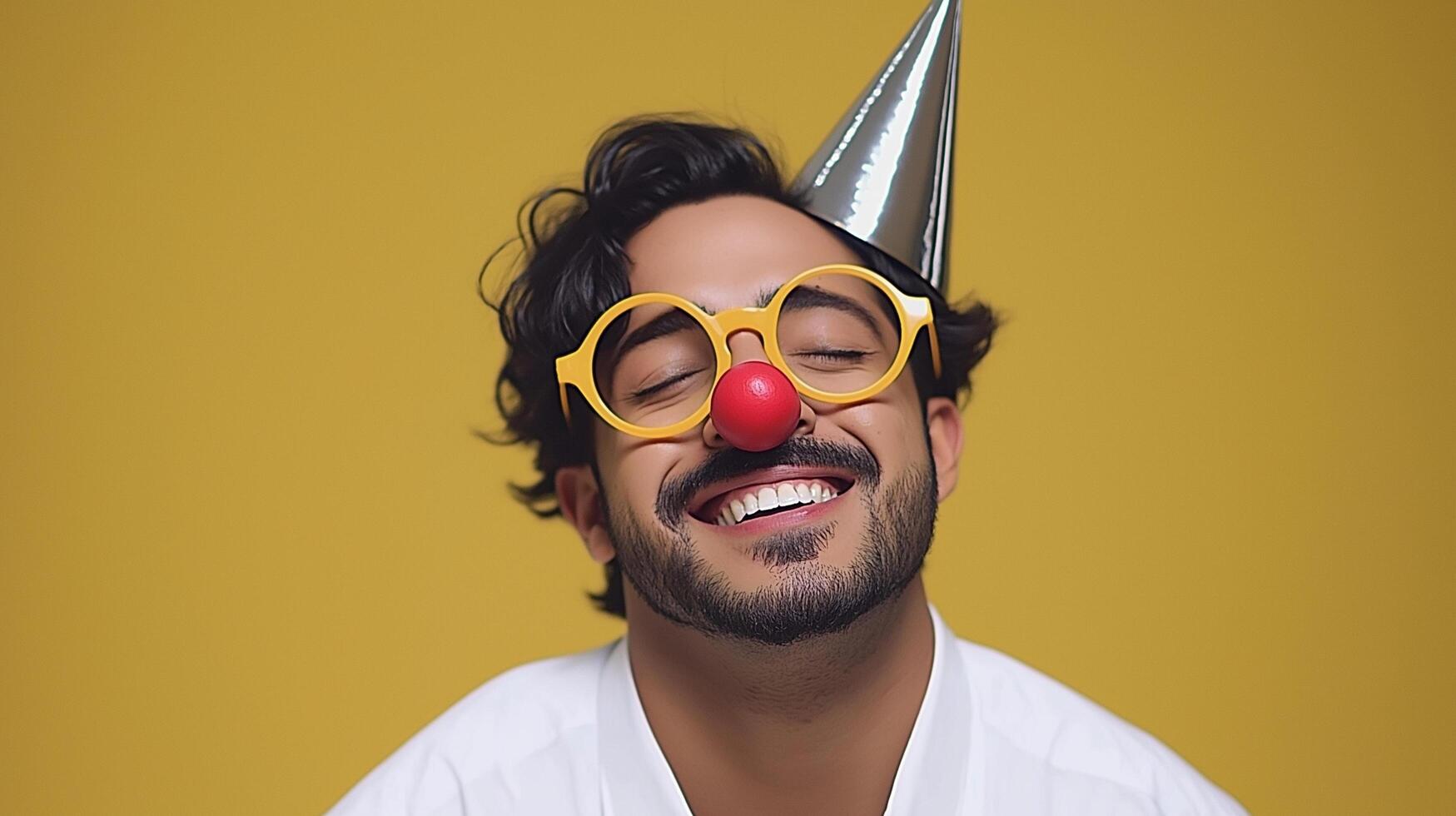 Man Celebrating Humor and Joy photo