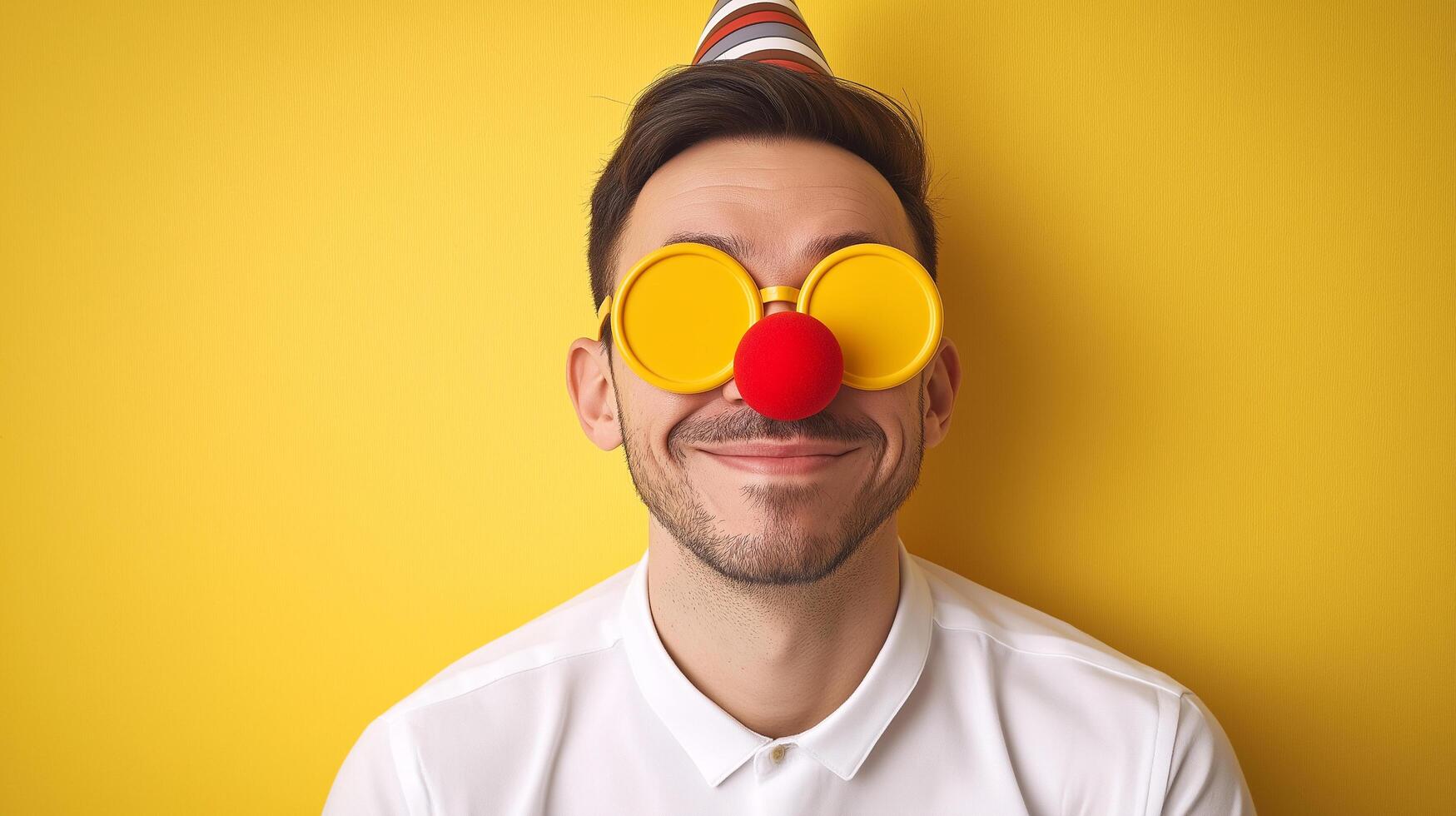 Colorful Glasses and Funny Smile photo