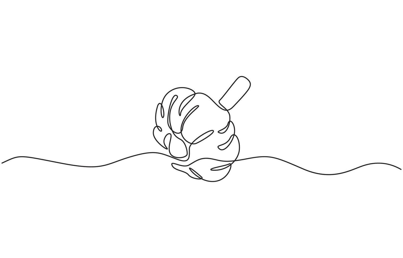 Continuous line drawing of garlic one line drawing illustration of red onion vegetable. Garlic in continuous line art drawing style. Garlic bulb with separated clove minimalist vector