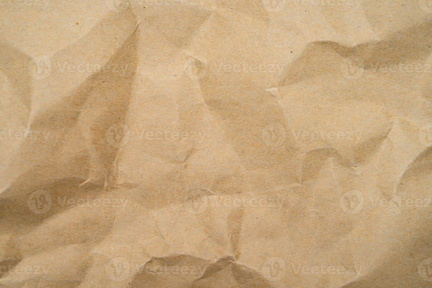 Recycle Paper Texture background. Crumpled Old kraft paper abstract shape background with space paper for text high resolution. photo