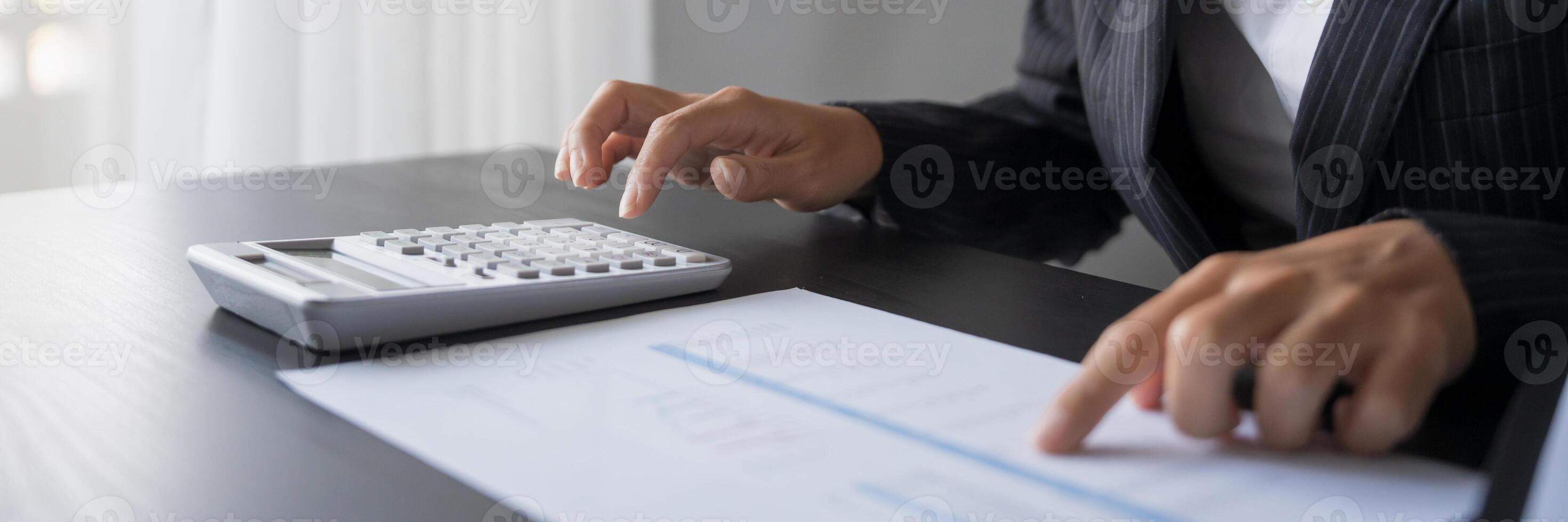 business man Auditor revenue service staff checking annual financial statements company Audit Accounting tax photo