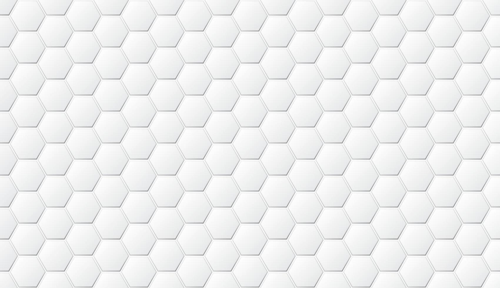 Abstract 3D white hexagon seamless pattern background graphic illustration. vector