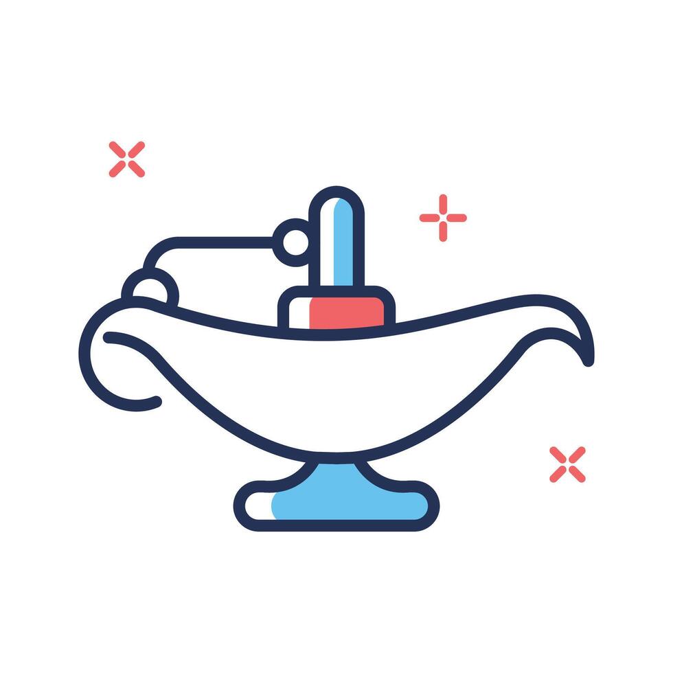 Check out out premium outline style icon of oil lamp vector