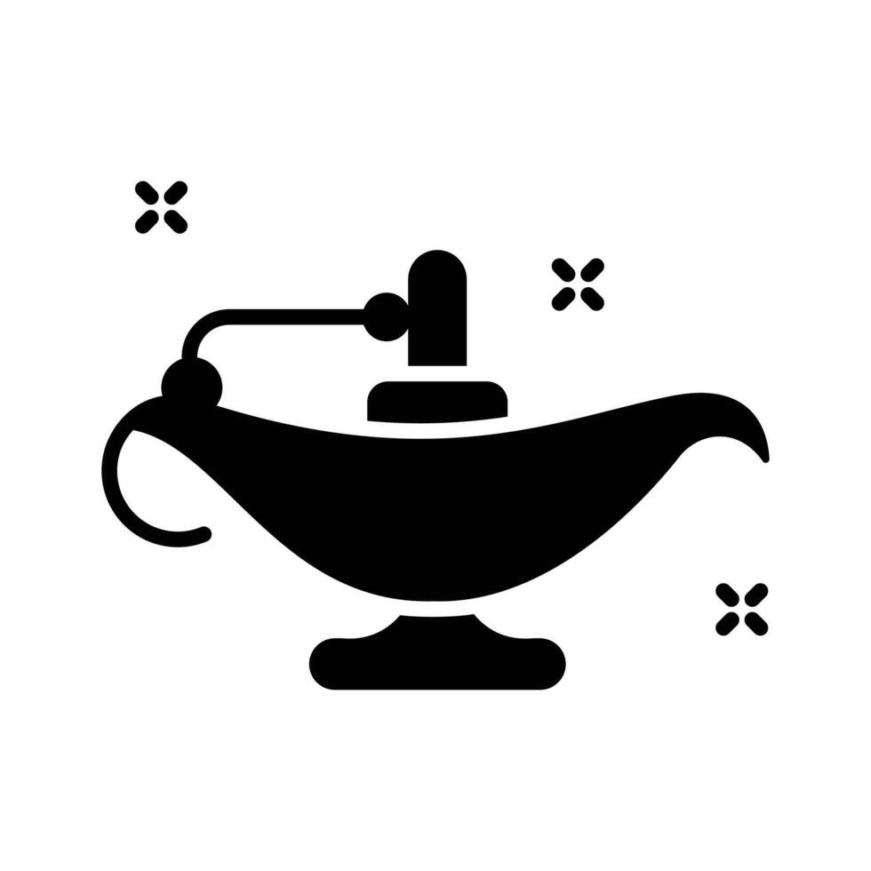 Check out out premium glyph style icon of oil lamp vector