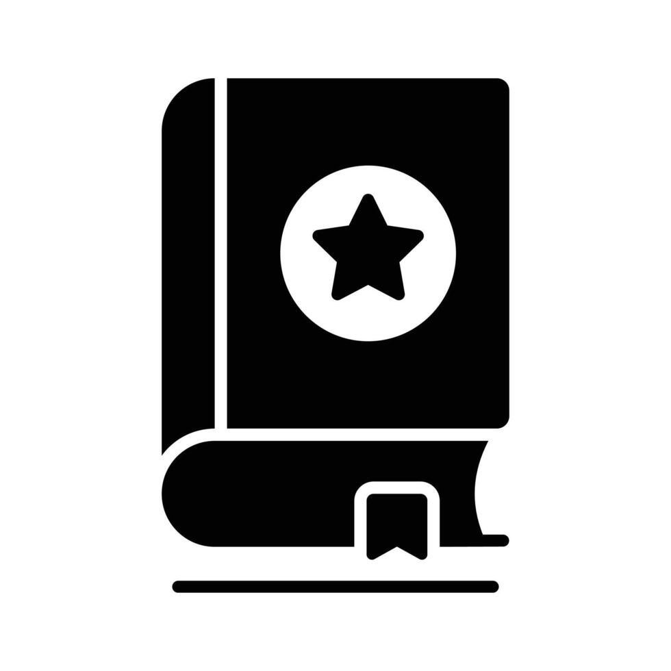 Get this amazing glyph style icon of religious book vector