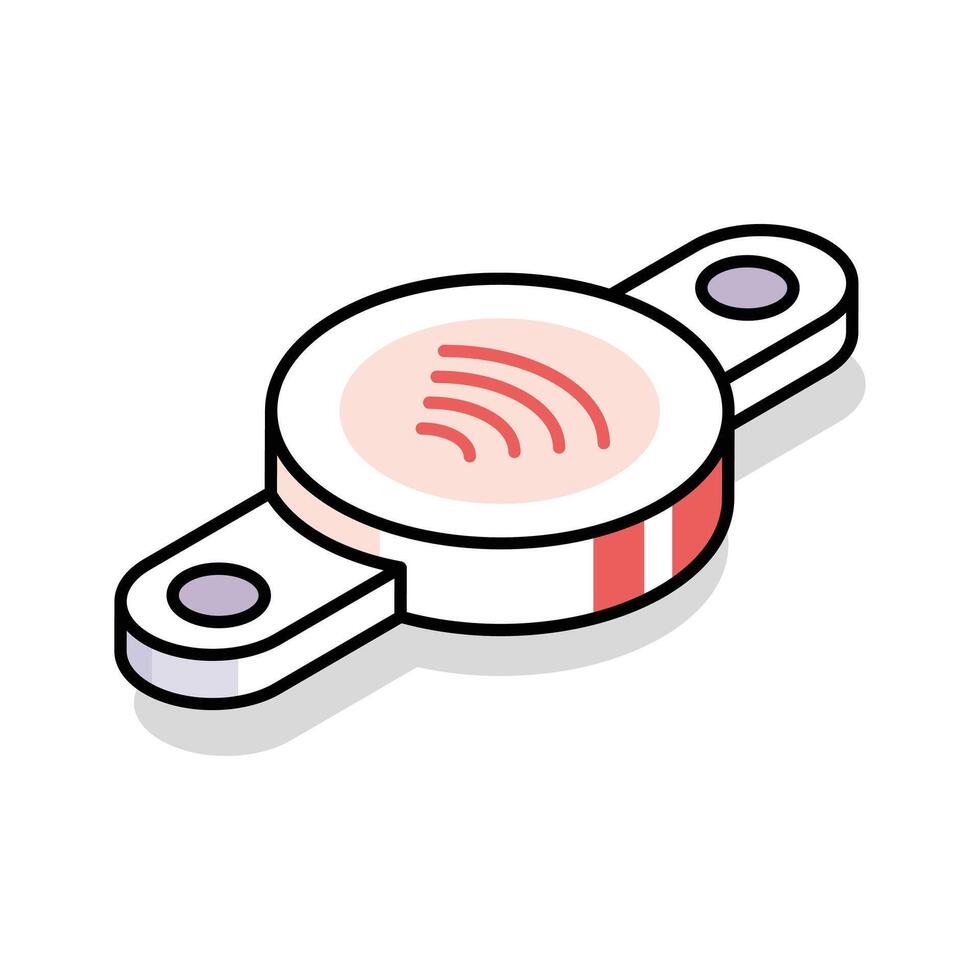Ready to use isometric icon of a smartwatch interface vector