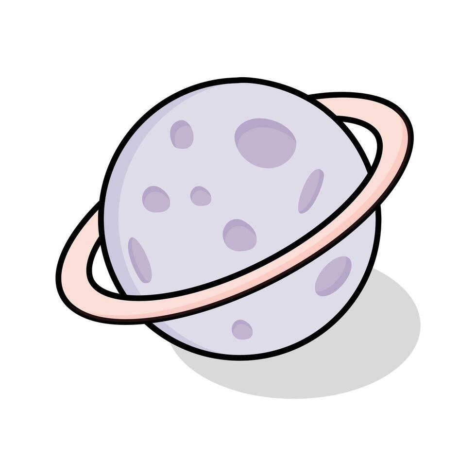 Grab this isometric outline icon of planetary orbit vector