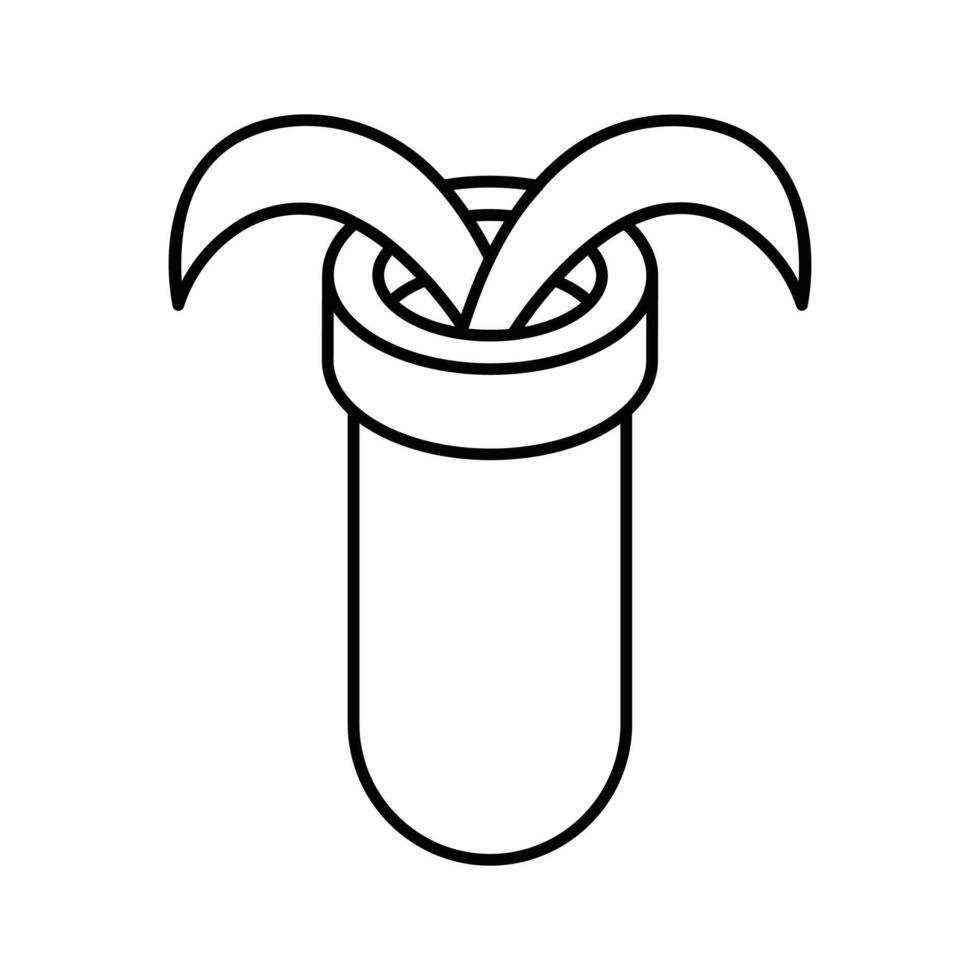 An editable isometric style icon of plant test.. vector
