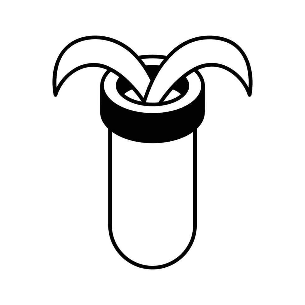 An editable isometric style icon of plant test... vector