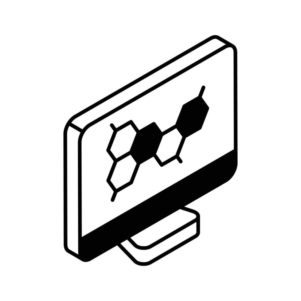 Premium isometric glyph icon showcasing science technology.. vector