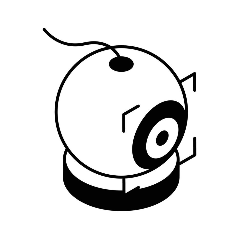 Have a look at this isometric webcam icon.. vector