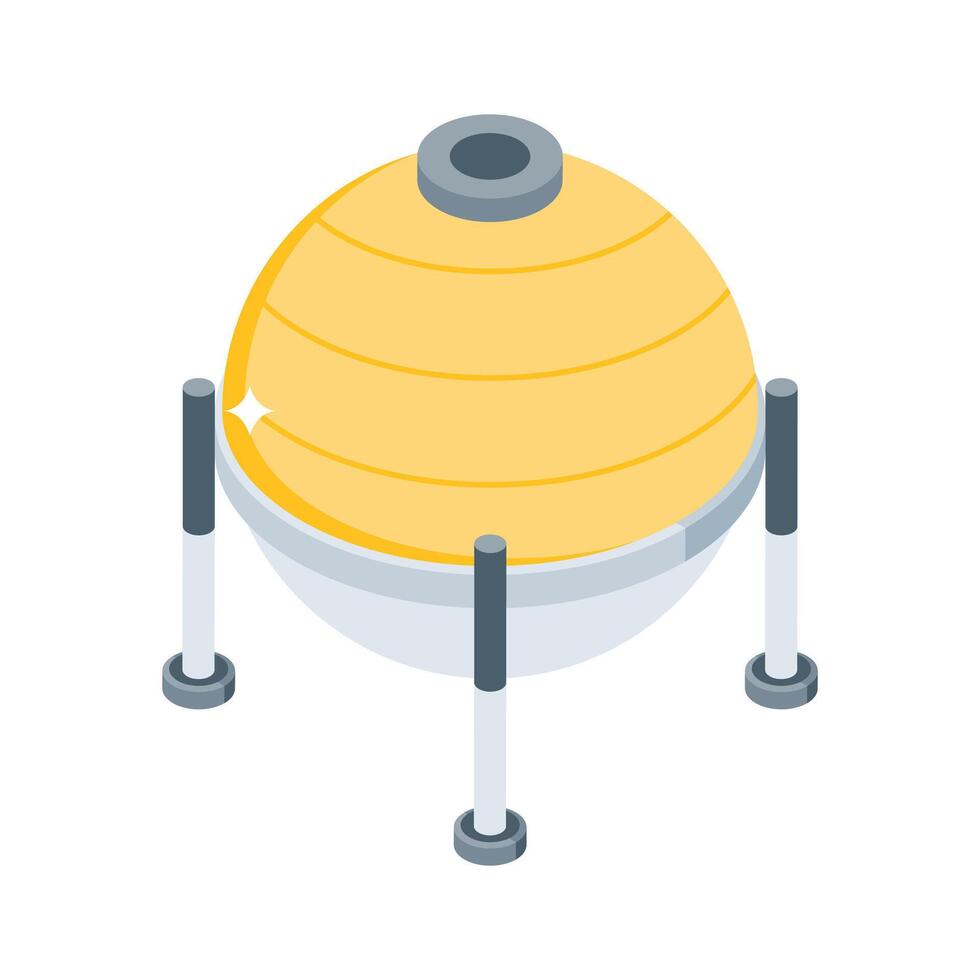 An amazing isometric icon of oil refinery structure vector