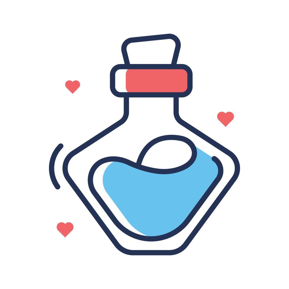 Valentine perfume icon amazingly designed in outline style vector