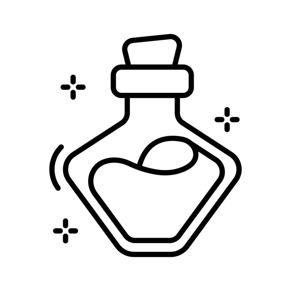 Valentine perfume icon amazingly designed in outline style.. vector
