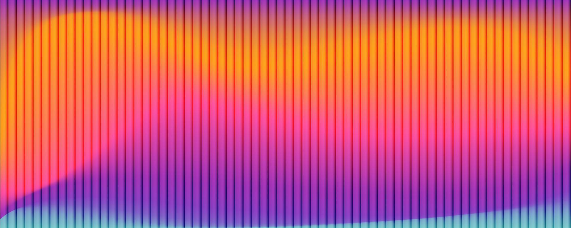 Modern background with vertical lines, soft gradient in pink, purple and orange tones. Smooth and flowing aesthetic, fractal glass gradient background vector