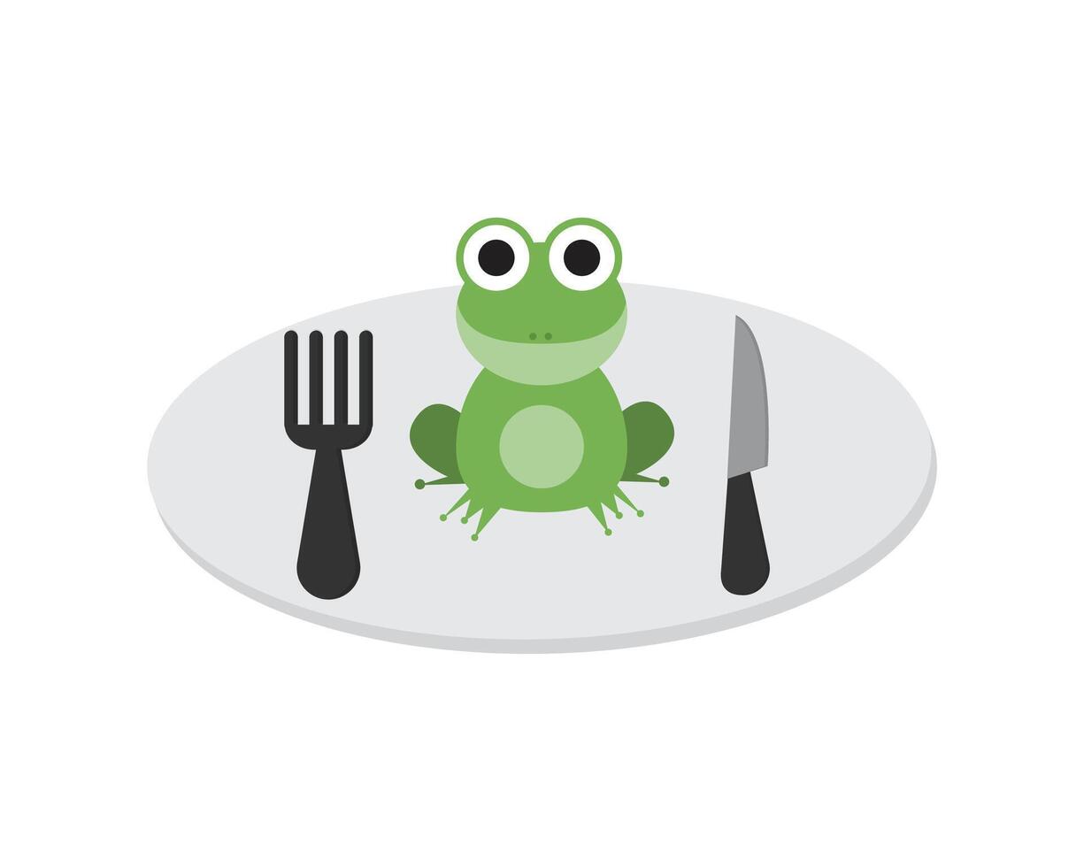 Eat that frog to start with the biggest, hardest task first vector