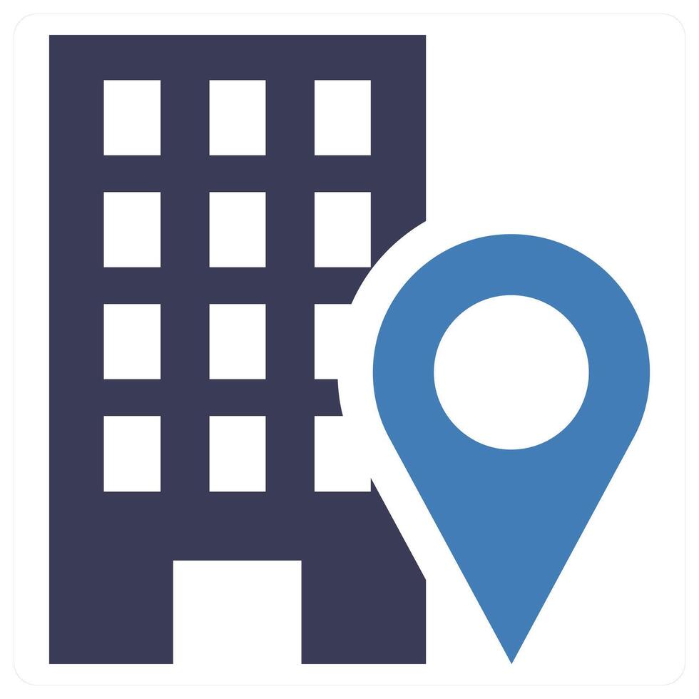 Building concept in blue color vector
