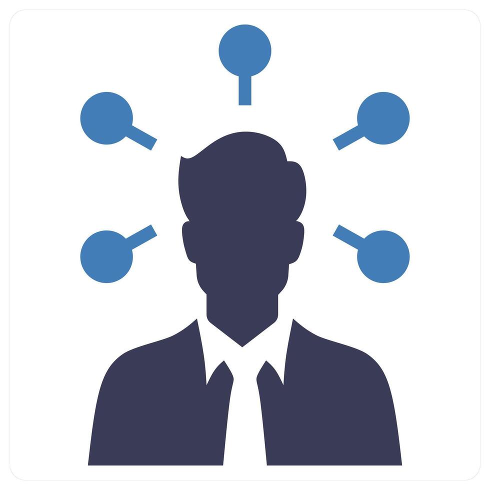 Abilities icon concept in blue color vector