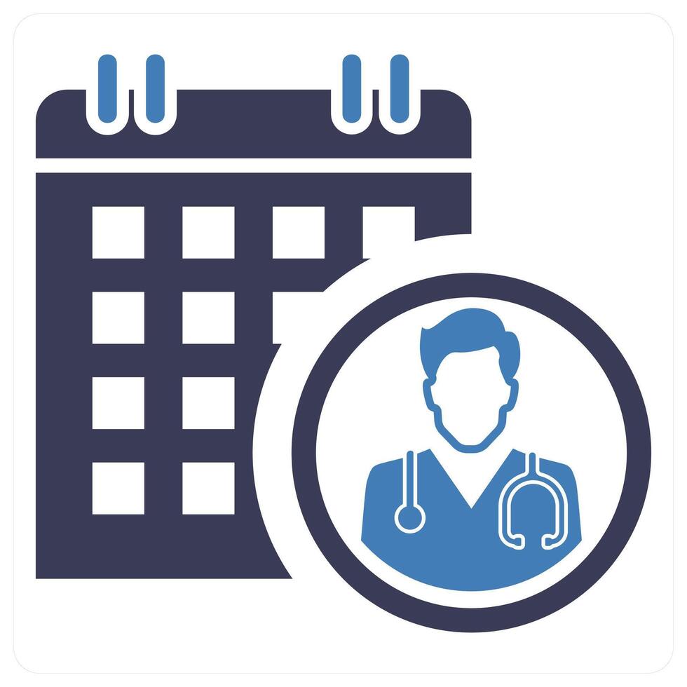Appointment Booking icon concept in blue color vector