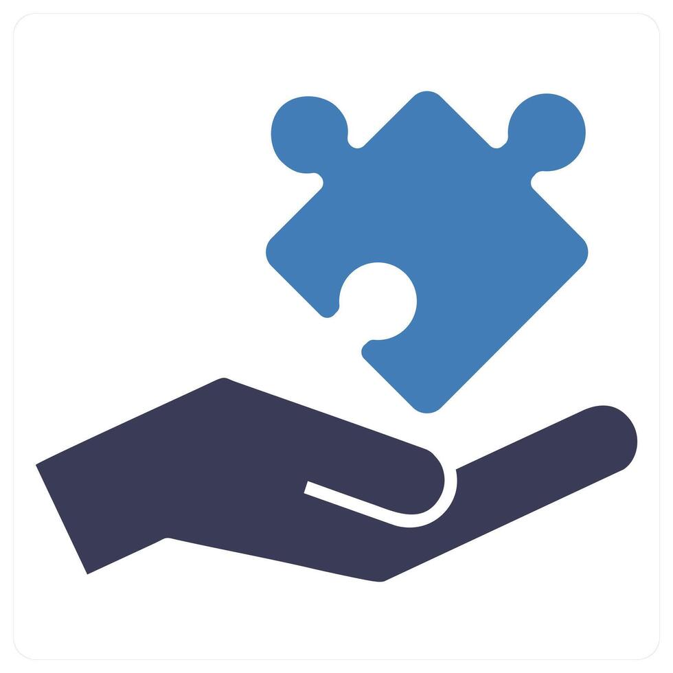 Block icon concept in blue color vector