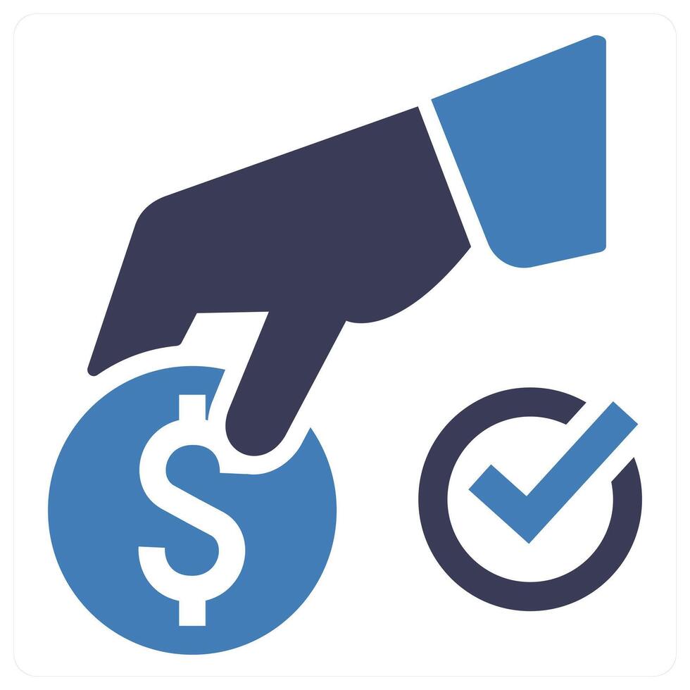 Best Investment icon concept in blue color vector