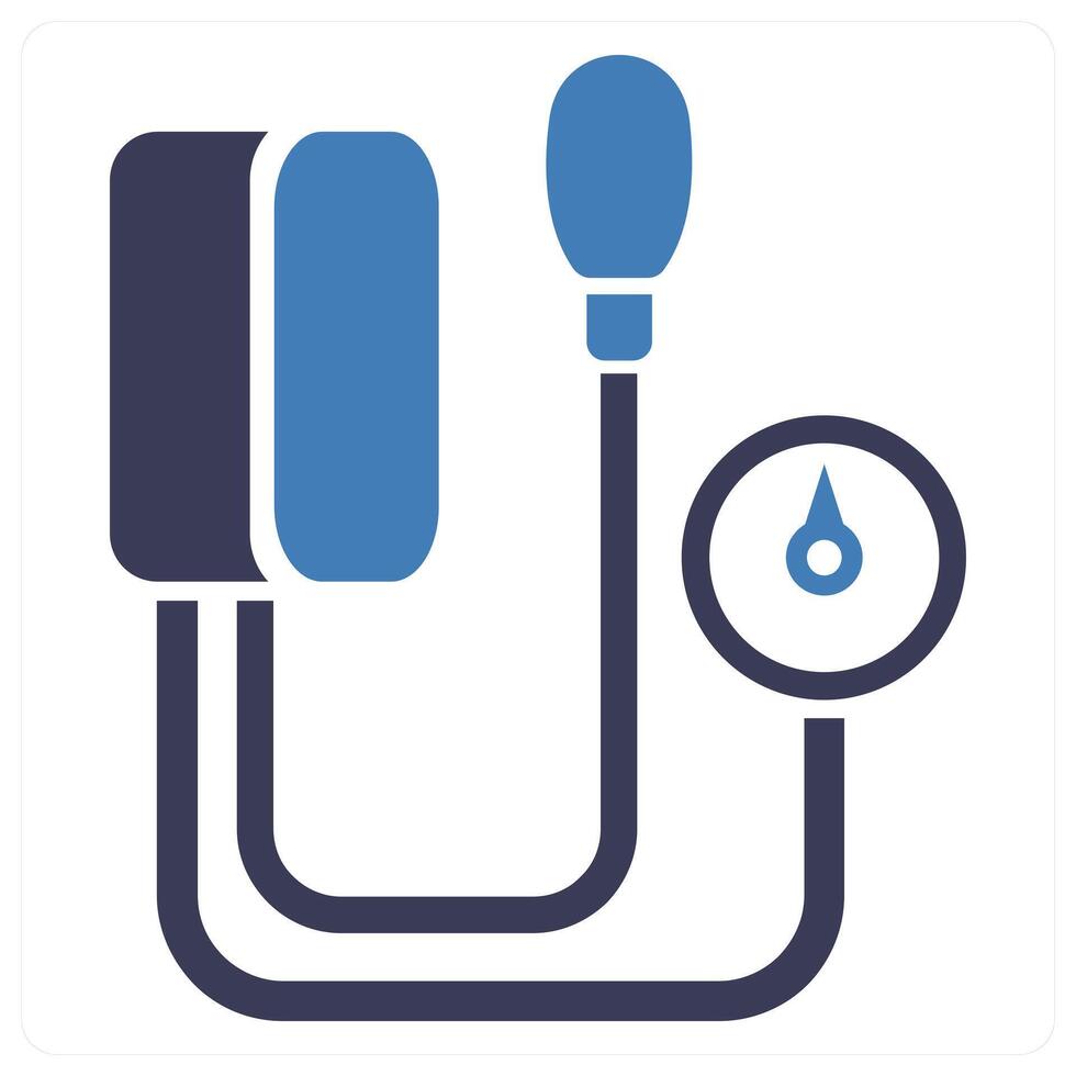 Blood Pressure icon concept in blue color vector