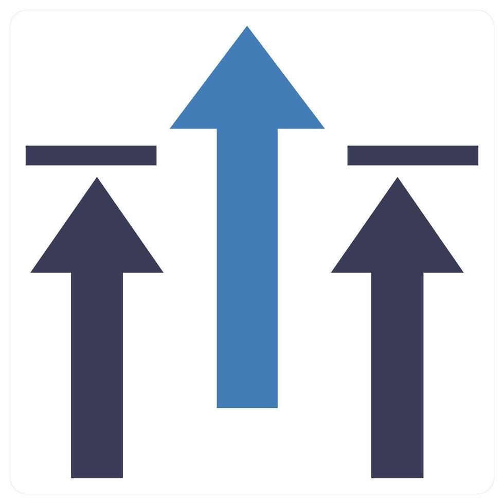 Breaking Limits icon concept in blue color vector