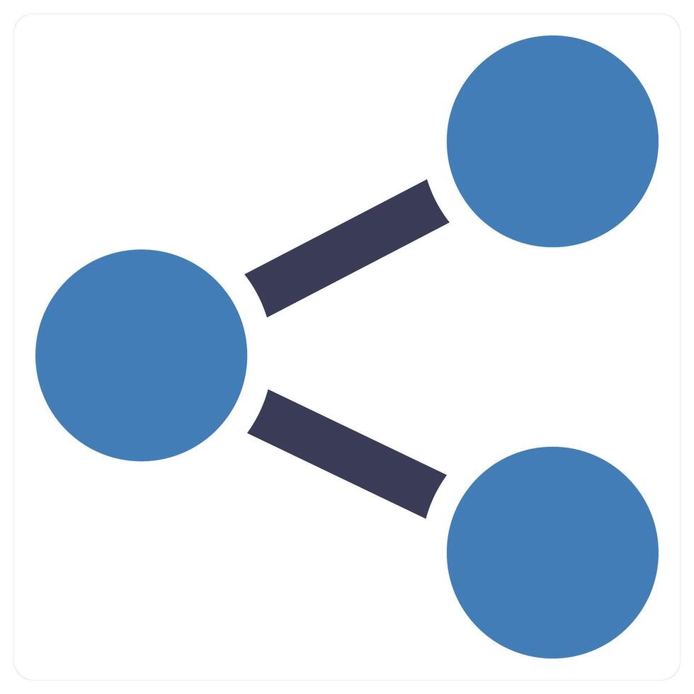 Share icon in blue color vector