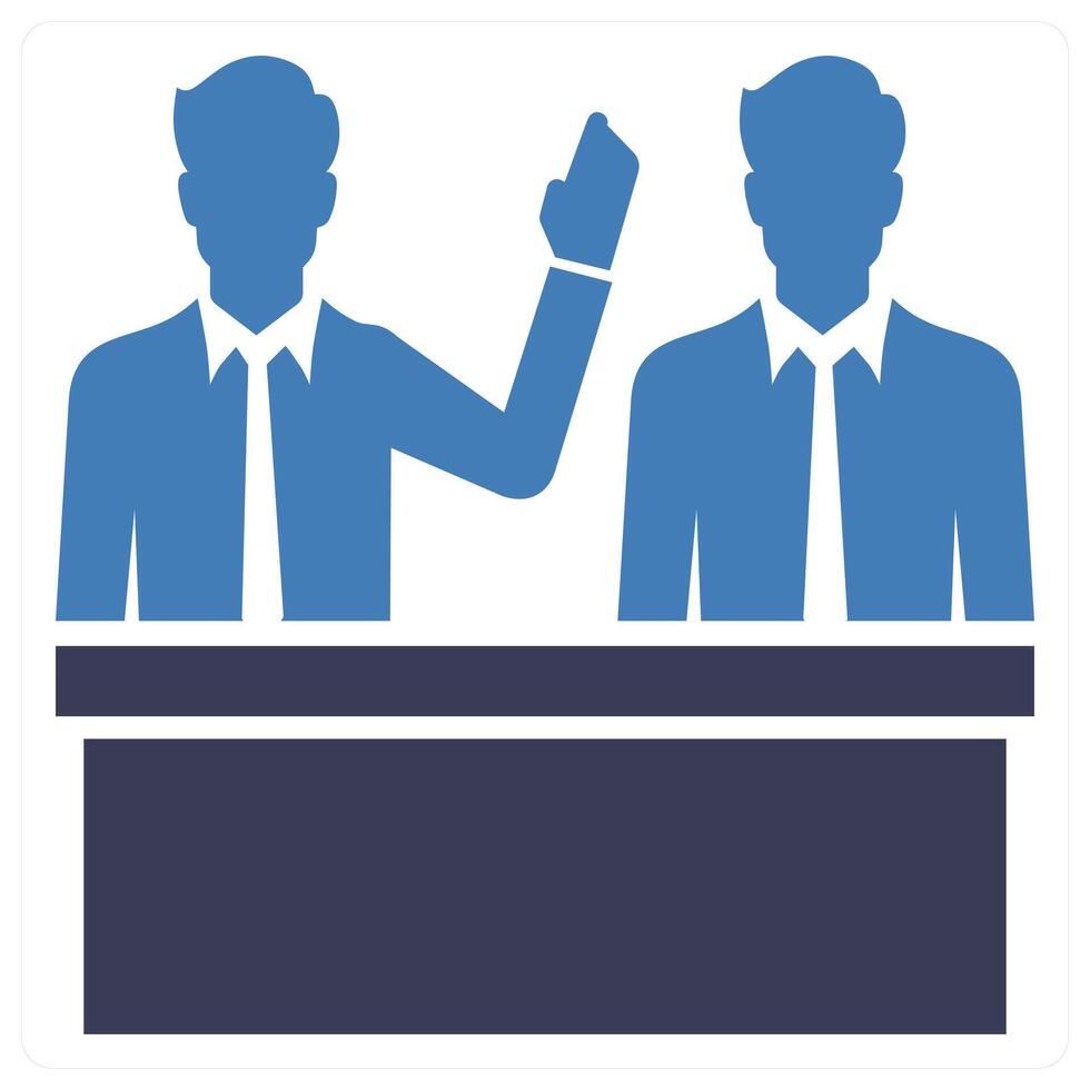 Consensus Modular Protocol icon concept in blue color vector