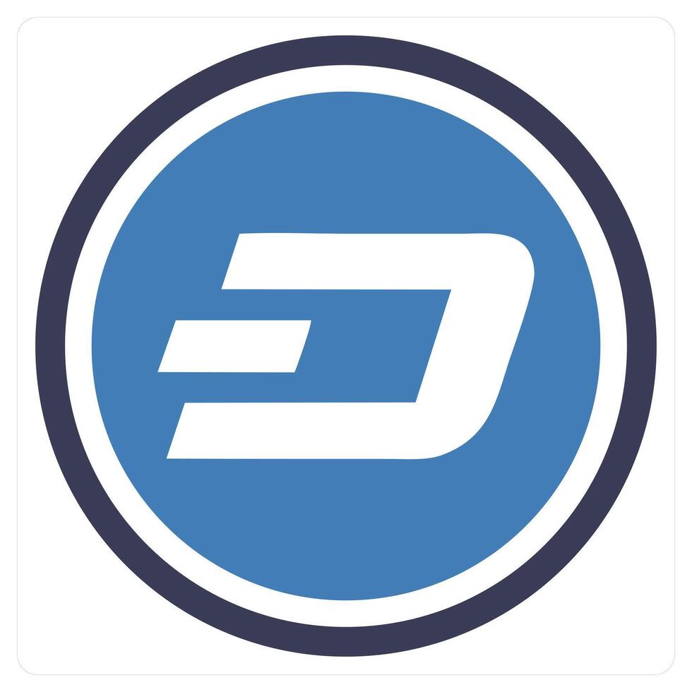 Dash icon concept in blue color vector