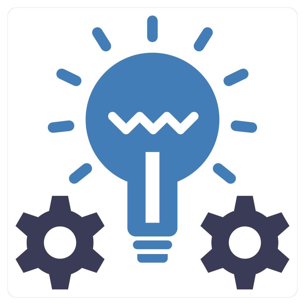 Creativity concept in blue color vector