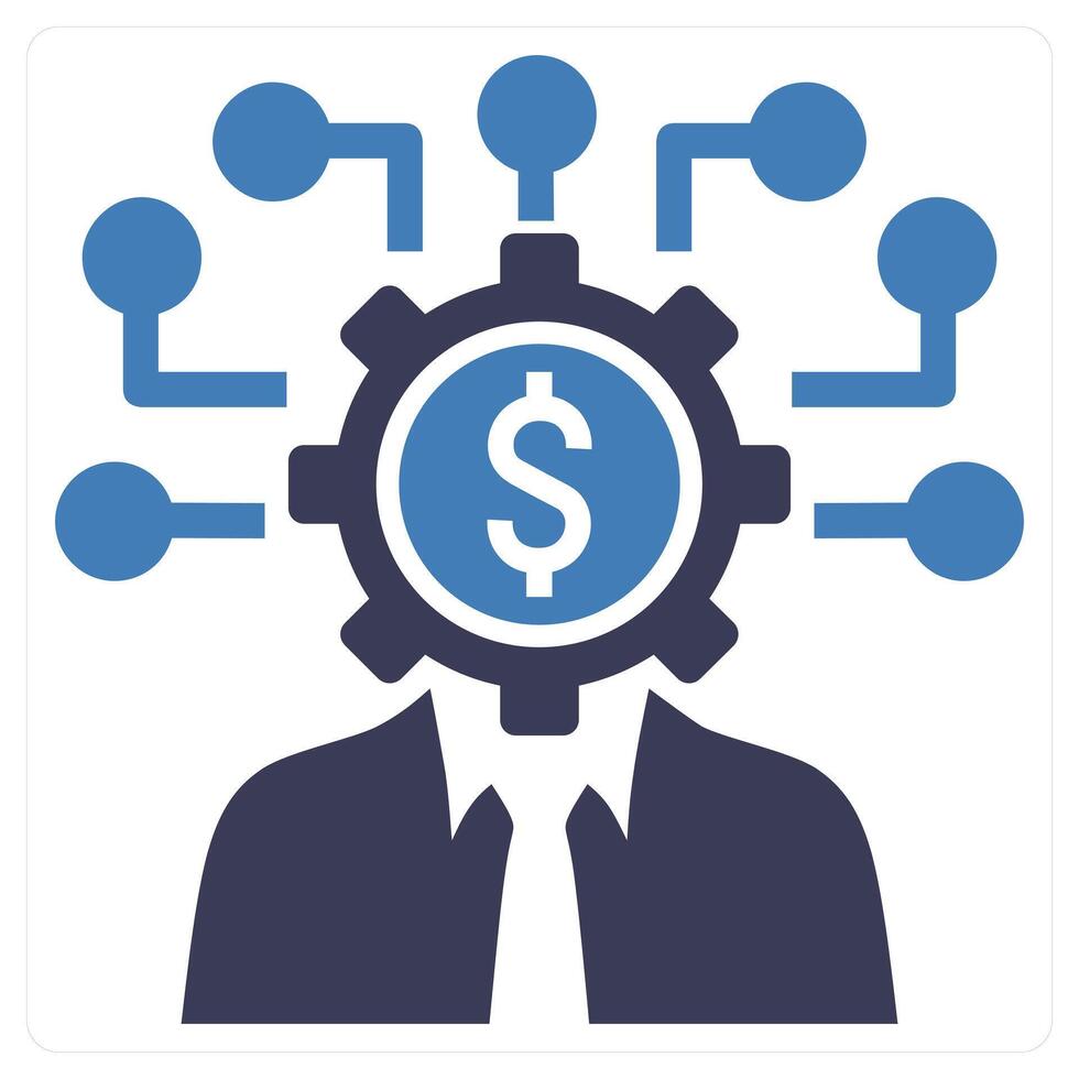 Creator icon concept in blue color vector