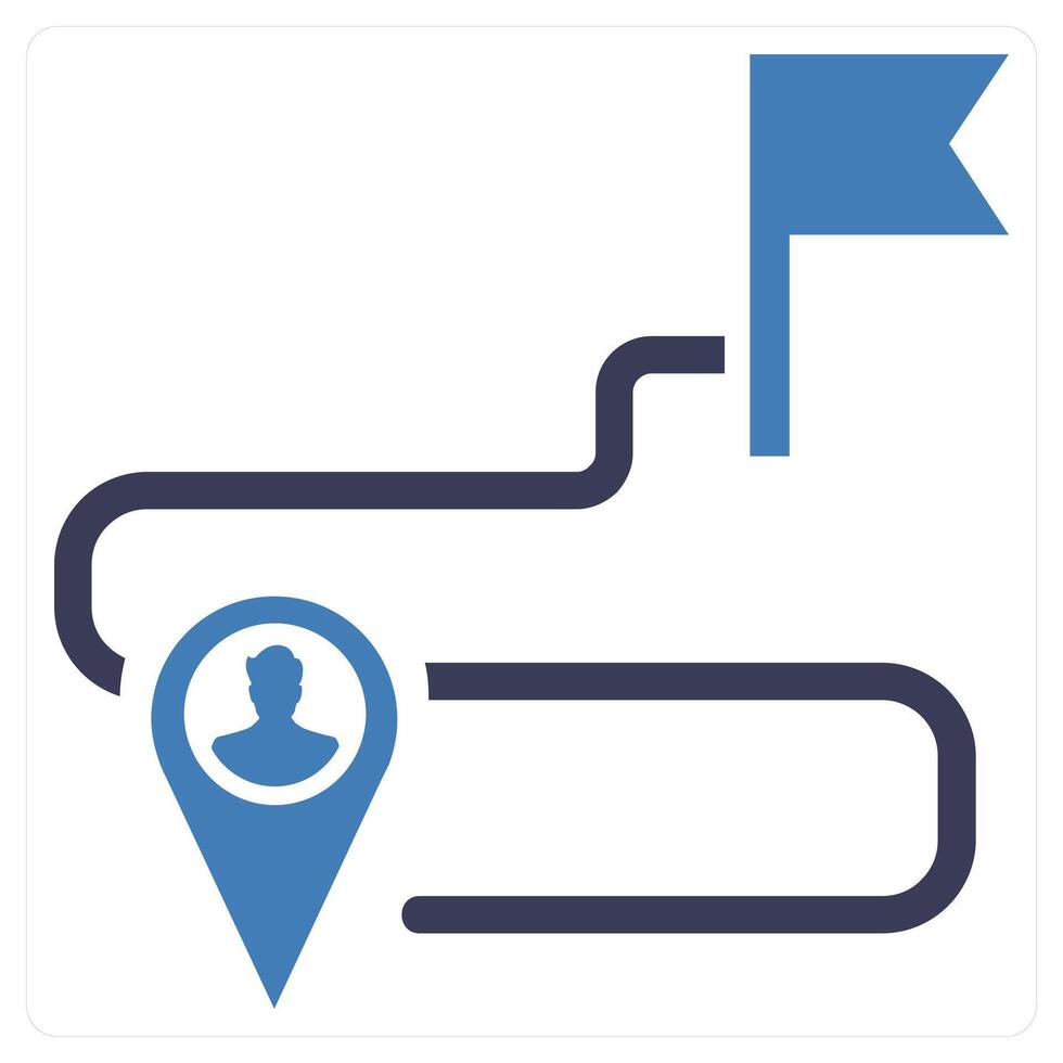 Destination concept in blue color vector