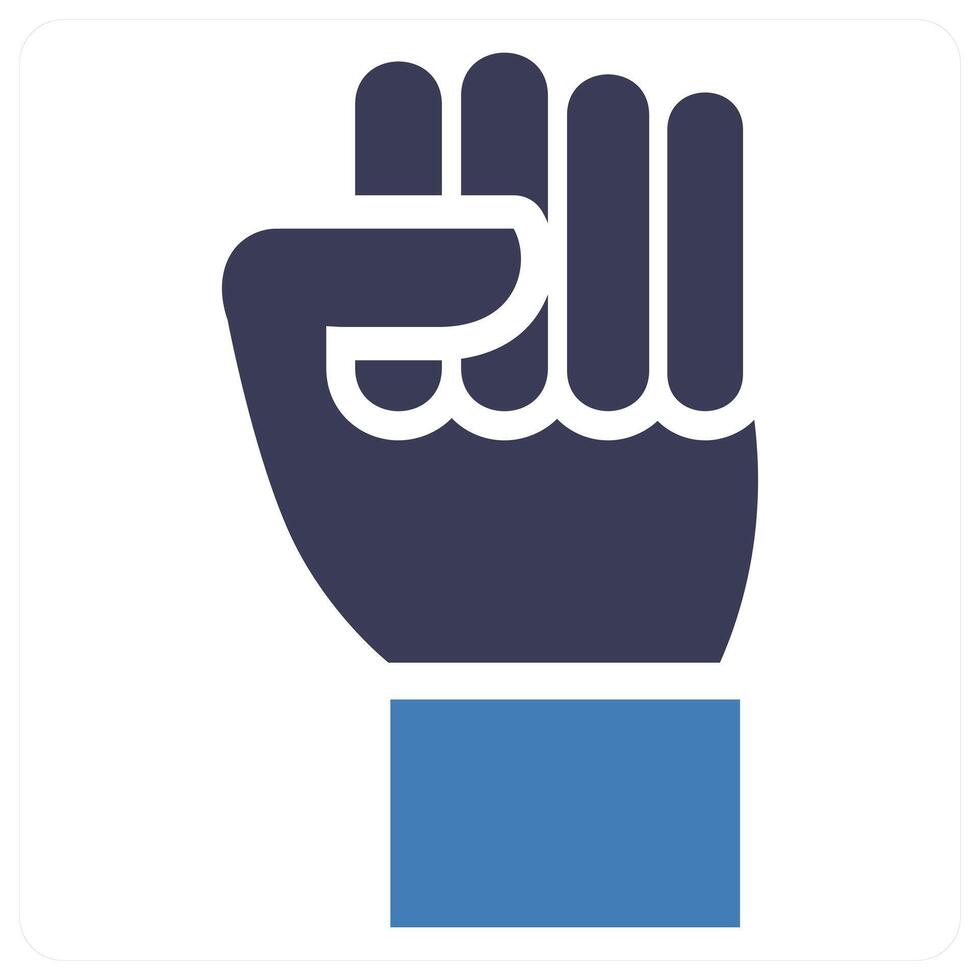 Durable icon concept in blue color vector