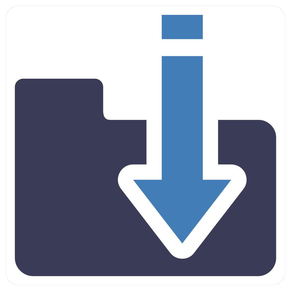 Download Folder concept in blue color vector