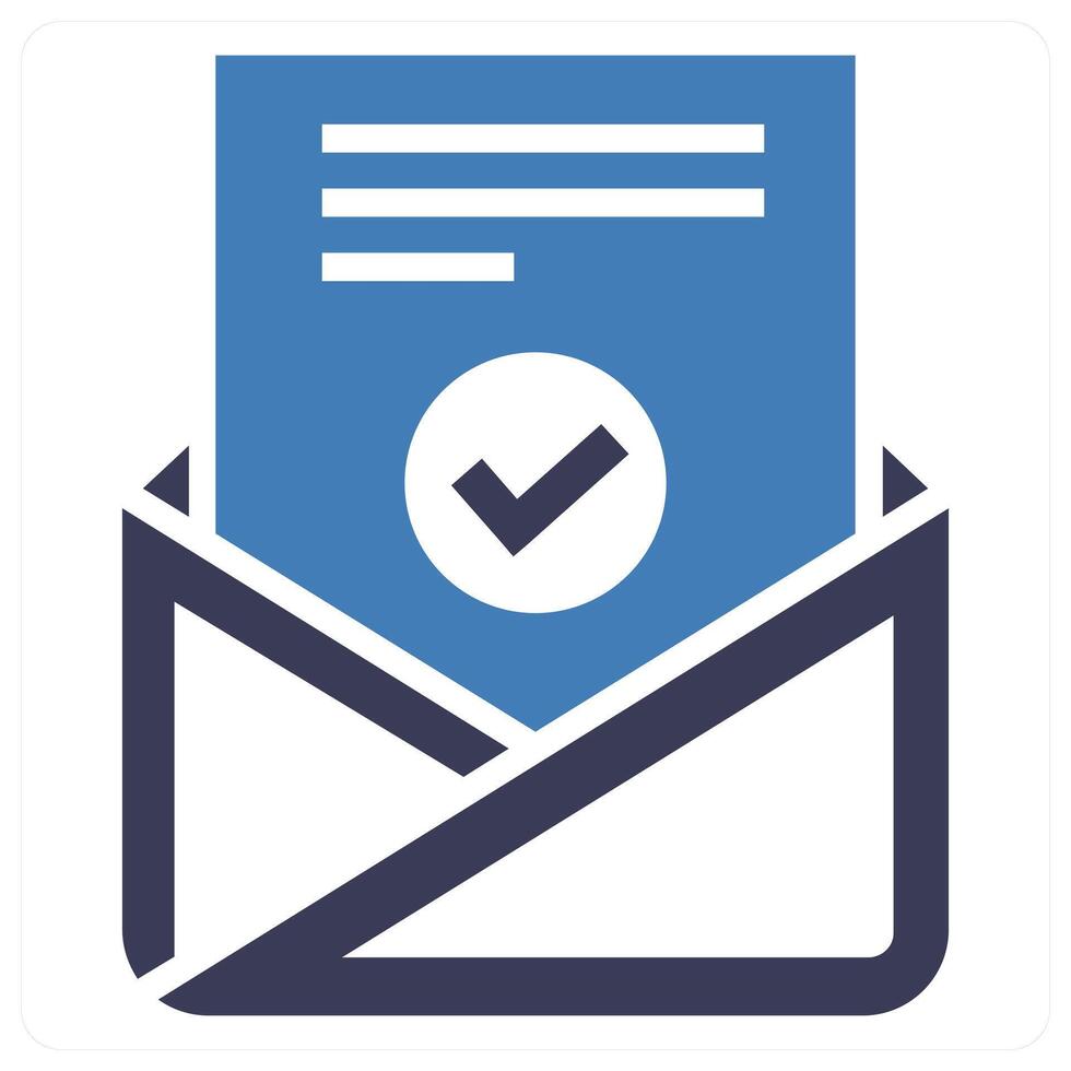 Email and mail concept in blue color vector